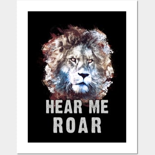 Hear me ROAR - Lion Posters and Art